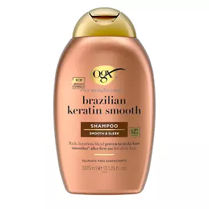 Brazilian Keratin Therapy Shampoo for Shiny Hair, Sulfate-Free, with Coconut Oil - Picture 1 of 12
