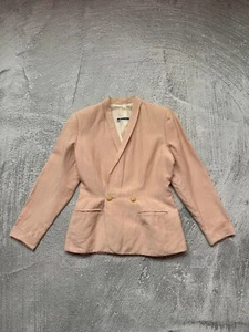 Vintage 90s Jil Sander Linen Blazer Light Pink Size M Womens - Picture 1 of 22