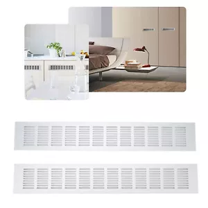 ✈80x500mm 2Pcs Air Vent Ventilation Grille Rectangular Vent Plate For Cabinet - Picture 1 of 12