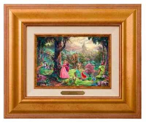 Thomas Kinkade Studios Disney Sleeping Beauty 5 x 7 Brushwork Framed - Picture 1 of 4