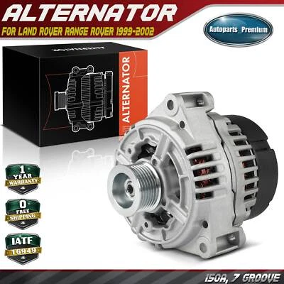 Alternador para Land Rover Range Rover 1999-2002 4,0 L 4,6 L 150A 12 V CW 7 ranuras Foto 1 de 4