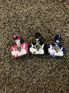 Mighty Morphin Power Rangers Süßigkeitenspender 3er Set 3" 1993 Saban Vintage - Bild 1 von 7