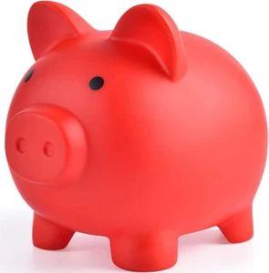 Piggy Bank, Plastic Coin Bank, Unbreakable Money Banks, Cute Piggy Banks, First - Picture 1 of 12