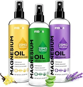 100% Pure Magnesium Oil Spray with Aloe Vera - Big 8 Fl Oz Topical Magnesium Chl - Picture 1 of 13