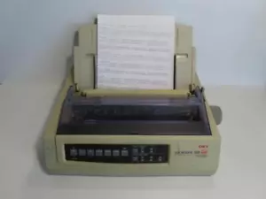 (READ) OKI MICROLINE 320 TURBO 9-PIN PARALLEL DOT MATRIX PRINTER GE7000A #2 - Picture 1 of 15