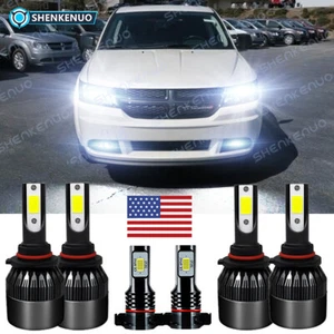 For Dodge Journey 2010-2019 6X NEW Combo LED Headlights High Low Beam Fog Lights - Picture 1 of 12