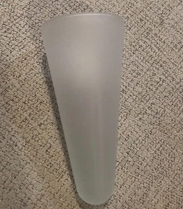VASO ESCOBILLERO CRISTAL CONO Blanco mate - Imagen 1 de 6