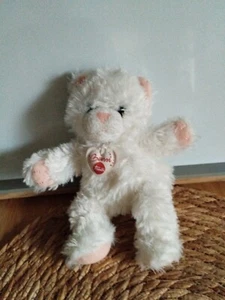 Peluche doudou chat blanc rose Bussi Trudi  - Imagen 1 de 4