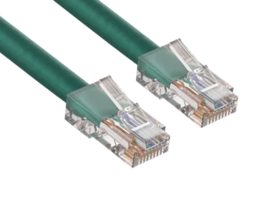 25ft Cat6 UTP Non-Booted Ethernet Network Patch Cable 24AWG Bare Copper, Green - Picture 1 of 5