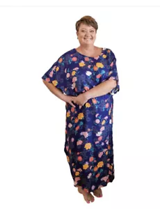 Limonata Dress Adaptive Dolce Hospital Medical Gown - Large Snap Buttons RRP$149 - Picture 1 of 15