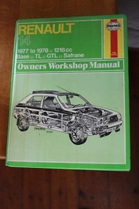 Renault 14 1977 to 1978 1218cc Haynes workshop Manual 362 Base,TL GTL Safrane - Picture 1 of 2