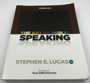 ART OF PUBLIC SPEAKING CUSTOM A&M by Stephen Lucas book special edition - Imagen 1 de 12