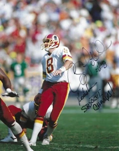 Autographed 8x10 CHIP LOHMILLER Washington Redskins Autographed photo - w/COA - Picture 1 of 1