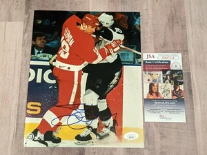 Steve Yzerman Signed 8x10 Photo File JSA COA Detroit Red Wings Stanley Cup HOF A - Picture 1 of 3