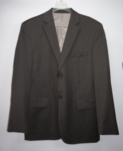Pronto Uomo Dark Gray Taupe Micro Pinstripe Suit Sport Coat Blazer Jacket Sz 42R
