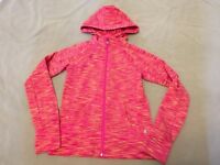NWT 90 Degree By Reflex Youth Girls Brushed Inside Hoodie Jacket Pink Size 12