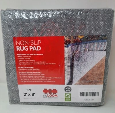 nuLOOM Recycled Eco Friendly Premium Non-Slip Rug Pad Made in USA 2'x8" - Image 1 of 4