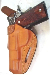 Vintage OEM Bianchi Tan Leather LH Holster 4 ASKINS AVENGER CZ75 Browning HP NOS - Picture 1 of 12