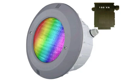 Astralpool LED Poolscheinwerfer Poolleuchte Unterwasserscheinwerfer Set hellgrau