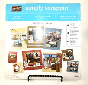 KIT "BIGLIETTI E GETTONI " SIMPLY SCRAPPIN PROGETTATO PER SCRAPBOOKING 12 X 12 - Foto 1 di 9