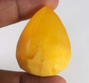 Pietra preziosa pera zaffiro giallo naturale del Madagascar 183,95 ct grado di investimento - Foto 1 di 5