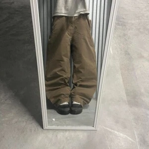 Vintage Y2K/2000s Baggy Brown Skater Style Casual Pants! 38x29 - Picture 1 of 7