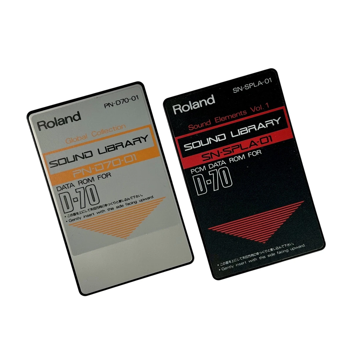 Roland D-70 Sound Library Data ROM Cards PN-D70-01 SN-SPLA-01