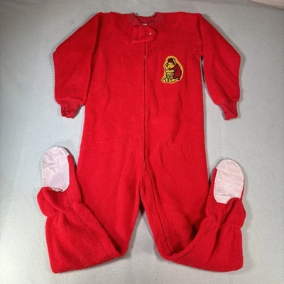 Pijama de Colección Winnie The Pooh con Pies para Dormir Cremallera Completa Talla 8 Raro Hecho en EE. UU. Foto 1 de 4