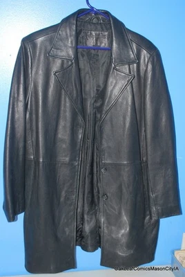 Kathy Ireland Black Genuine Leather Jacket Women's Size XL Very nice! - Image 1 of 4