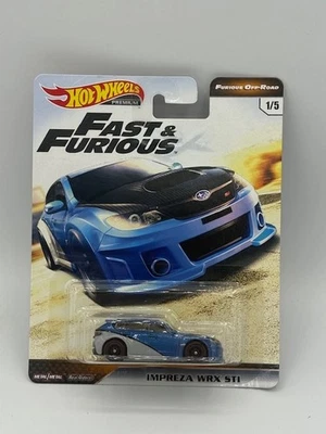 2019 HOT WHEELS PREMIUM OFF ROAD SUBARU WRX STI BLUE - Image 1 of 4