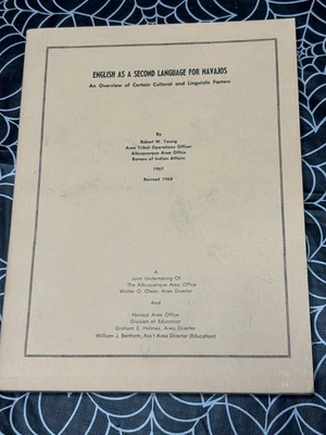 English as a Second Language for Navajos (Robert W. Young). 1967. VGC - Image 1 of 4