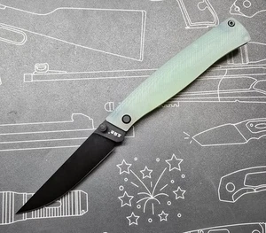 Sanrenmu 311L-GC  Slipjoint Folder 12C27 Stahl Taschenmesser G10 Griff Jade - Bild 1 von 5