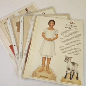 American Girl Josefina Paper Dolls 10 Outfits + Accessory Envelope - Picture 1 of 14
