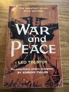 WAR AND PEACE by Leo Tolstoy by Edmund Fuller PB 1965 Abridged Vintage Paperback - Bild 1 von 6