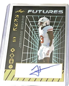 Jerrick Gibson 2024 Leaf Futures RC GOLD AUTOGRAPH SP 4/5 - Picture 1 of 1