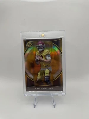 Caleb Williams 2022 Bowman University Chrome Invicta Orange Auto /25 USC Rookie - Image 1 of 2