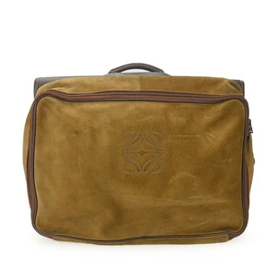 USADO LOEWE Bolso de Negocios Cuero Marrón Beige Attache Case - Imagen 1 de 15