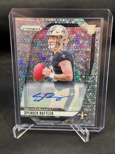 2024 Prizm Spencer Rattler No Huddle Silver Disco Auto RC Rookie Saints #388 - Picture 1 of 2