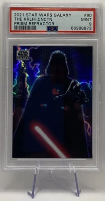 2021 Topps Star Wars Galaxy Darth Vader Prism Refractor /75 #90 PSA 9 - Image 1 of 2