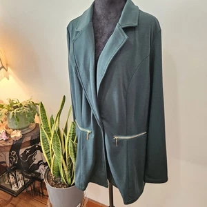 Genhoo Dark Green Blazer Jacket XL - Picture 1 of 7