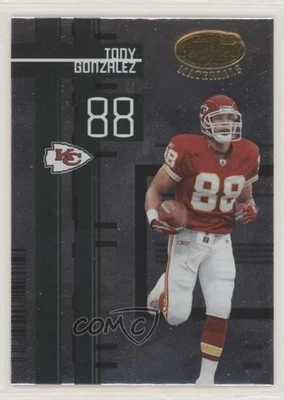 2005 Leaf Certified Materials Tony Gonzalez #60 HOF - Image 1 of 2