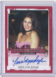 2014 LEAF POP CENTURY SIGNATURES AUTOGRAPH JAMIE LYNN SIGLER 3/5 - Picture 1 of 1