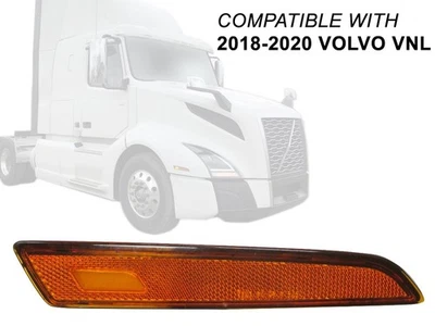 Luz de señalización lateral para Volvo 2018-2020 VNL pasajero delantero derecho 82750743 Foto 1 de 2