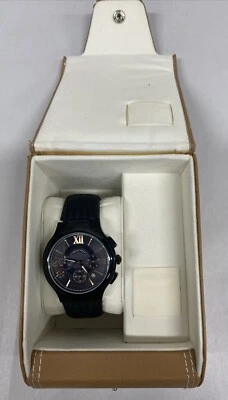 Caja de reloj para hombre Philip Stein Signature 45 mm acero PVD esfera negra 45B-CRBKRG Foto 1 de 4