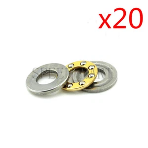 20pcs F7-13M Axial Thrust Ball Bearings 7mm x 13mm x 4.5mm - Picture 1 of 4