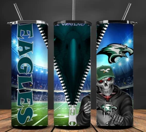 20 oz Philadelphia Eagles Stainless Steel Tumbler & Straw Unzipping Stadium - Picture 1 of 3