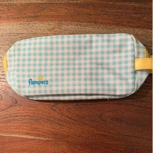 New Pampers Travel Pouch Teal Holds Diapers Wipes Etc. Zip Up Small Bag - Picture 1 of 6