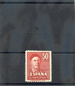 ESPAÑA Sc C124 (SG 1004)**EN MUY BUEN ESTADO NH 1947 50p ESCARLATA, CORREO AÉREO, $600 - Imagen 1 de 1