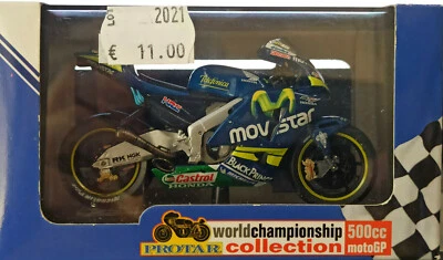 Honda Rc 211 Movistar S.Gibernau n.15 - Bike Die cast metal 1:22 Italeri 2005 - Immagine 1 di 3