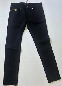 Versace Men’s Black Mitchel Fit Rinsed Denim Jeans Black 38 US 1011693 NWT $675 - Picture 1 of 12